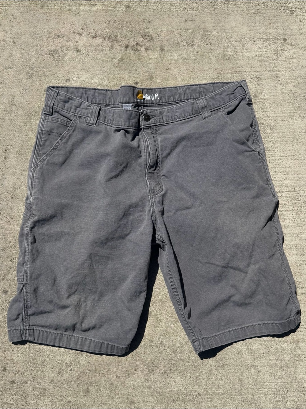 Carhartt Men’s Shorts Utility Grey Size 42 Relaxed Fit